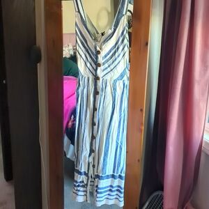Colorful, striped, summer dress